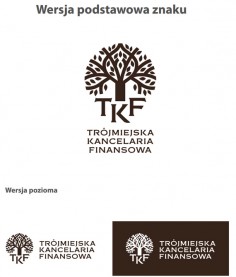 Projekt logotypu Trójmiejskiej Kancelarii Finansowej – produkcja Web24